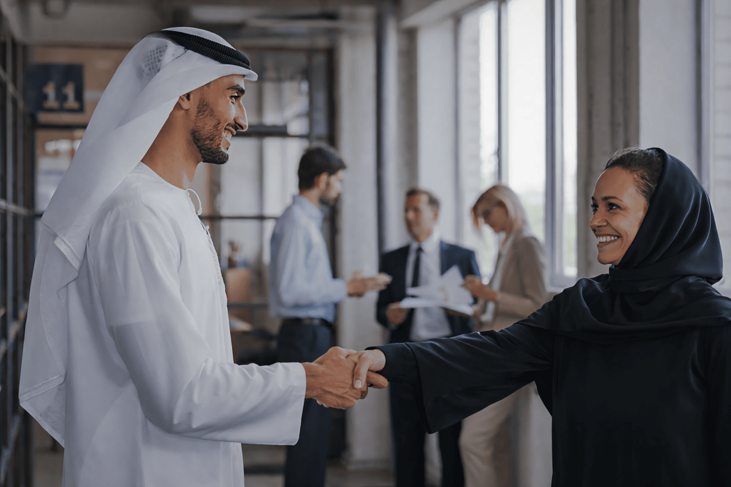 Founders and partners in a boardroom discussion